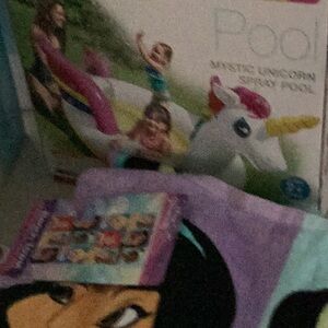 Sprinkler Pool And Princess Towel